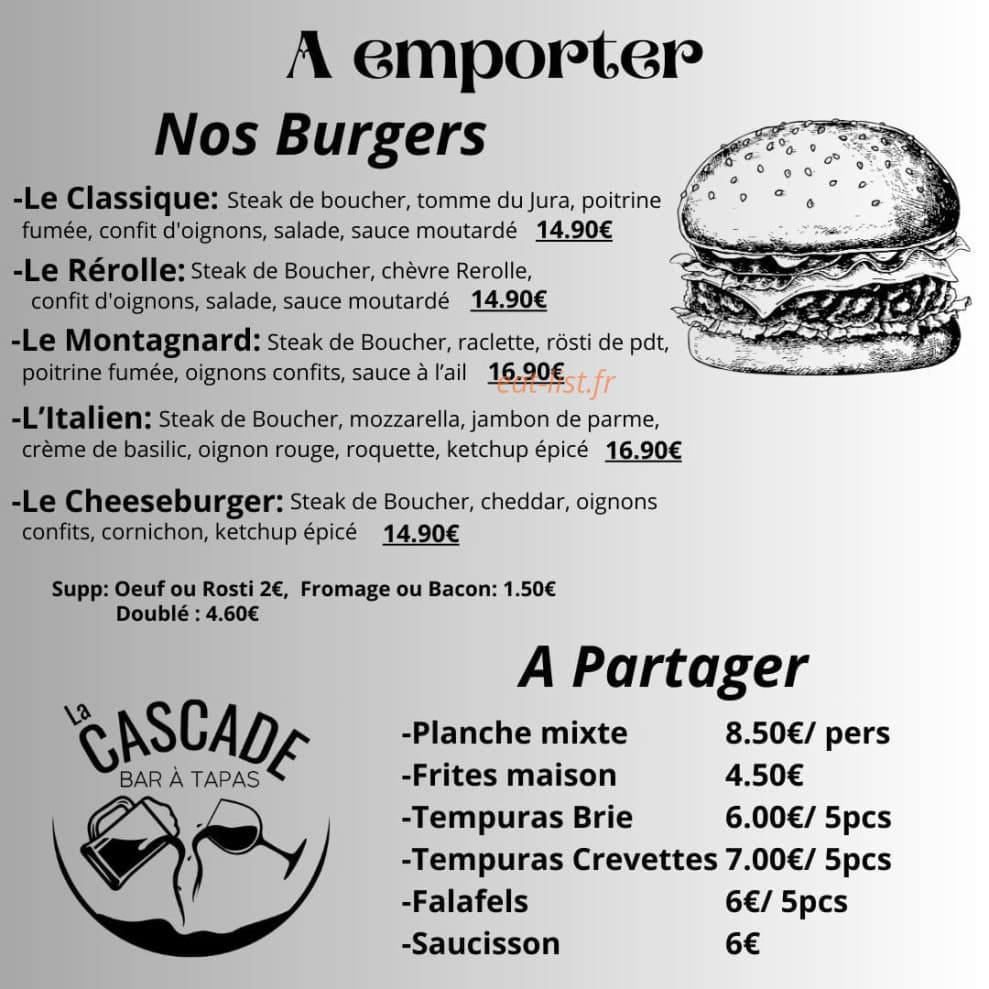 La Cascade — carte page 1