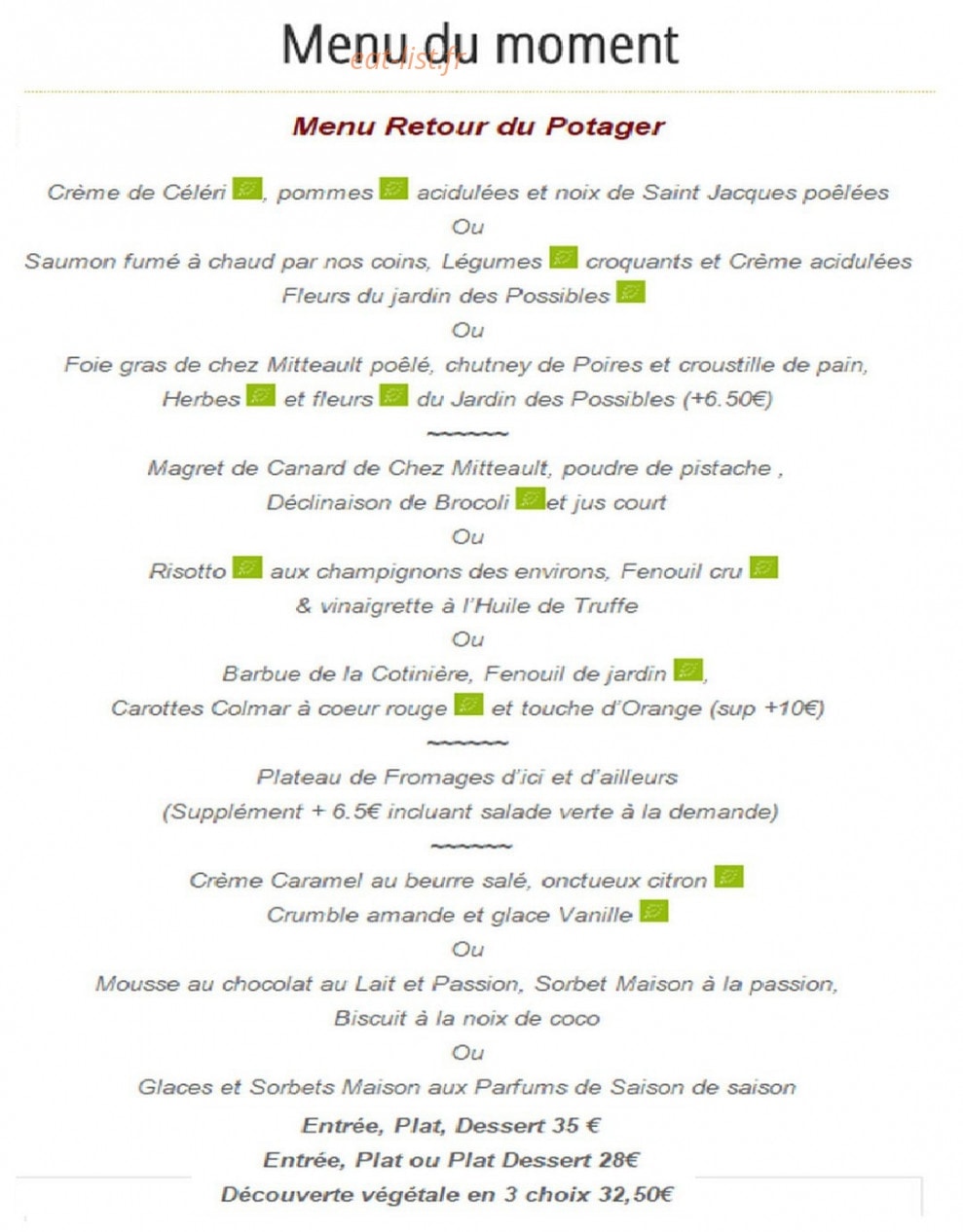 Les Orangeries — carte page 1