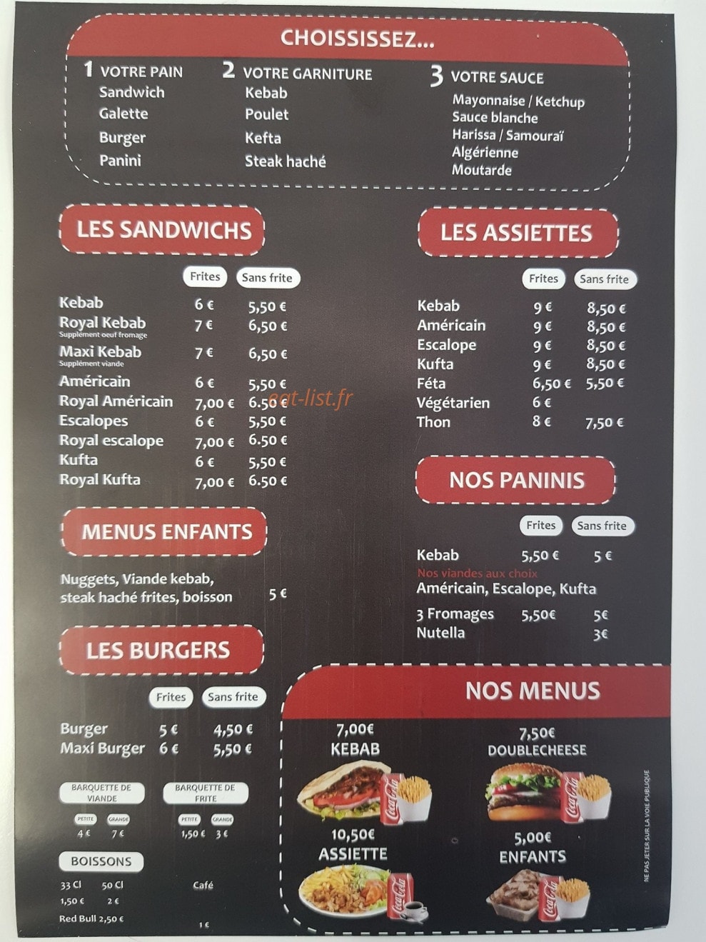 Niels kebab — carte page 2