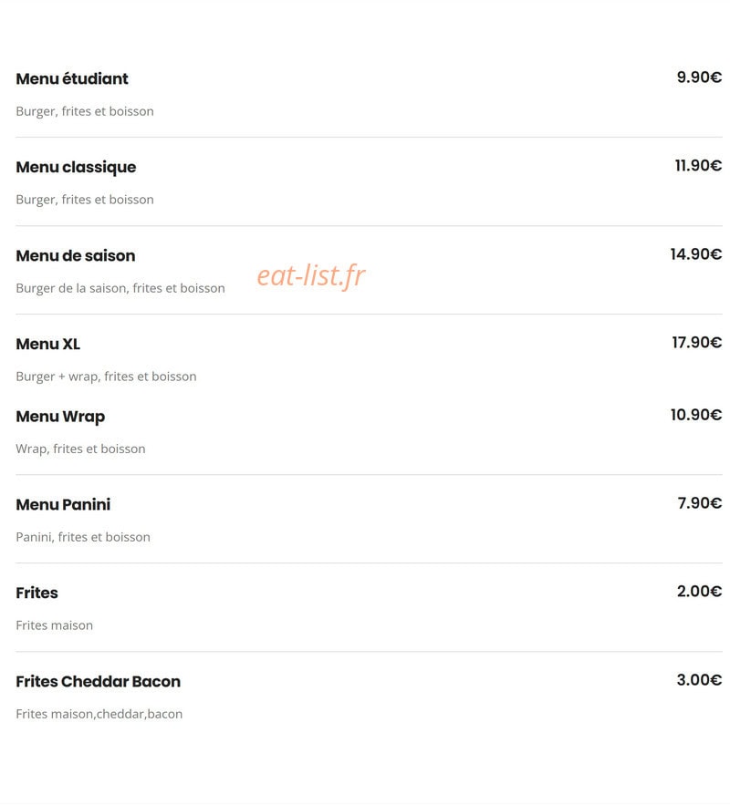 ChillnBurger — carte page 4