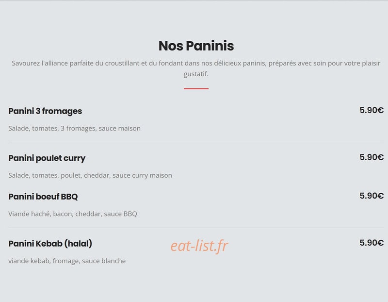 ChillnBurger — carte page 2