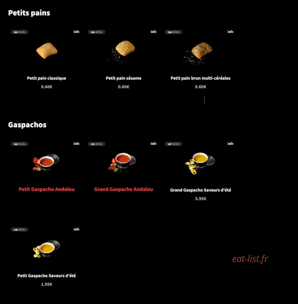 Eat Salad — carte page 7