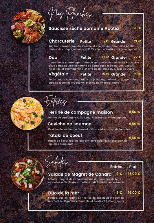 La Cave des Saveurs — carte page 2