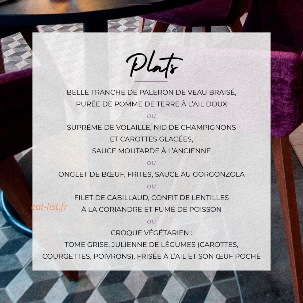 La Cuisine de Marie — carte page 2
