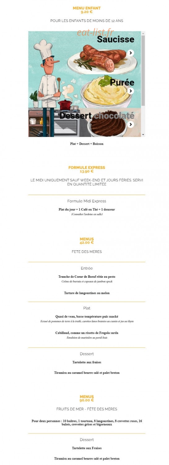 La Taverne — carte page 11