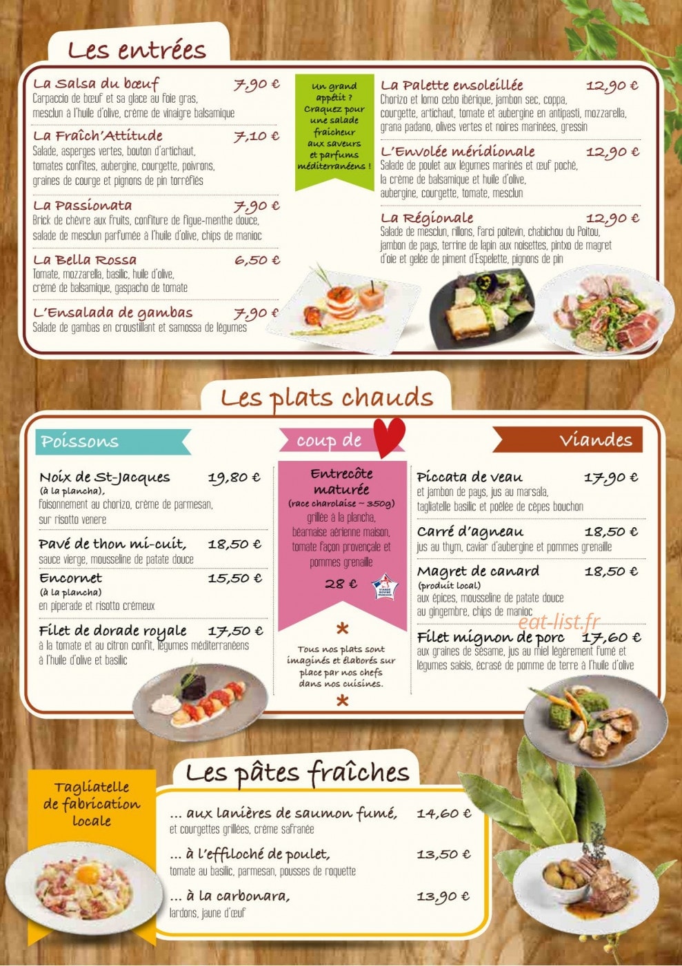 Saveurs Du Soleil — carte page 4