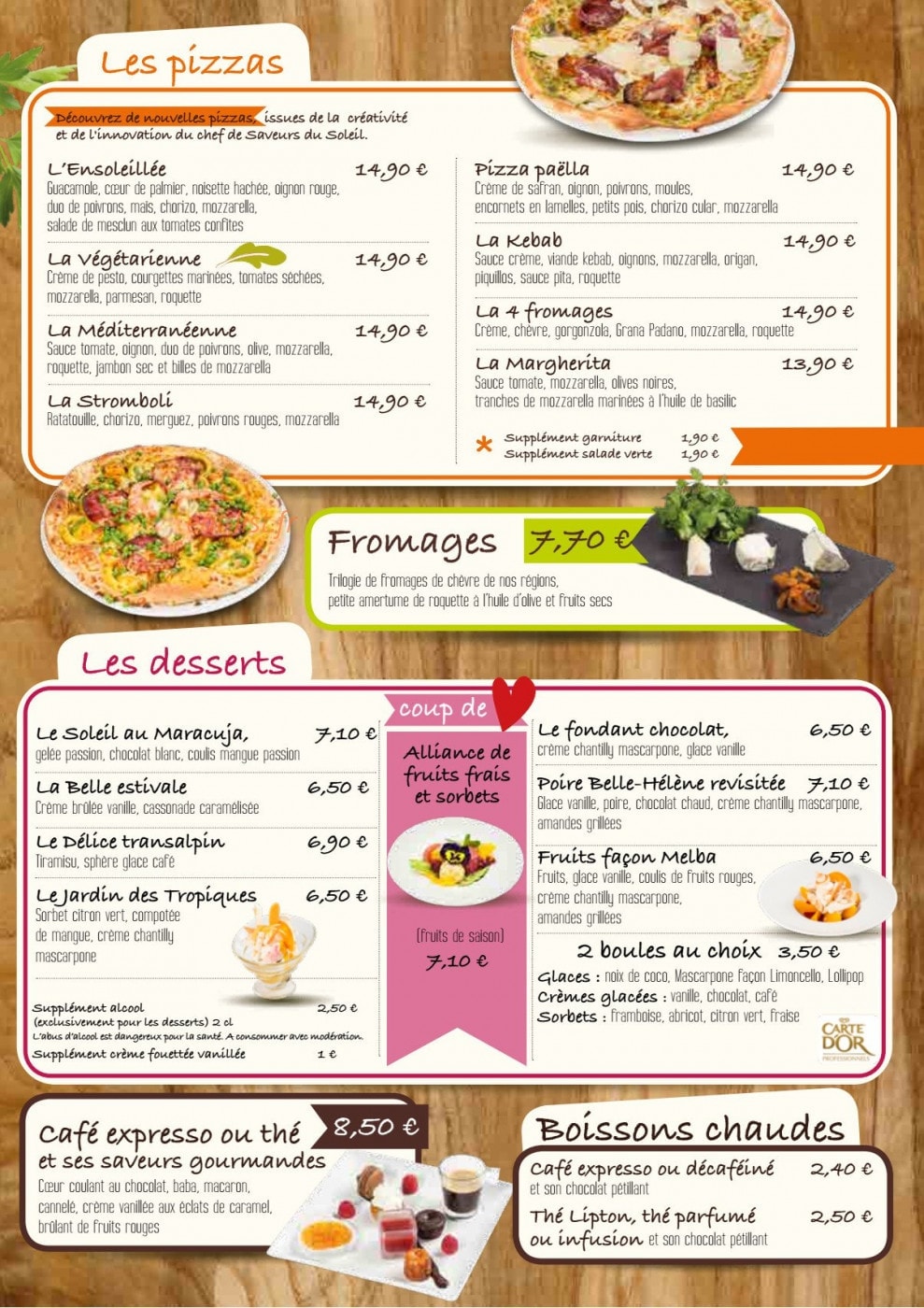 Saveurs Du Soleil — carte page 5