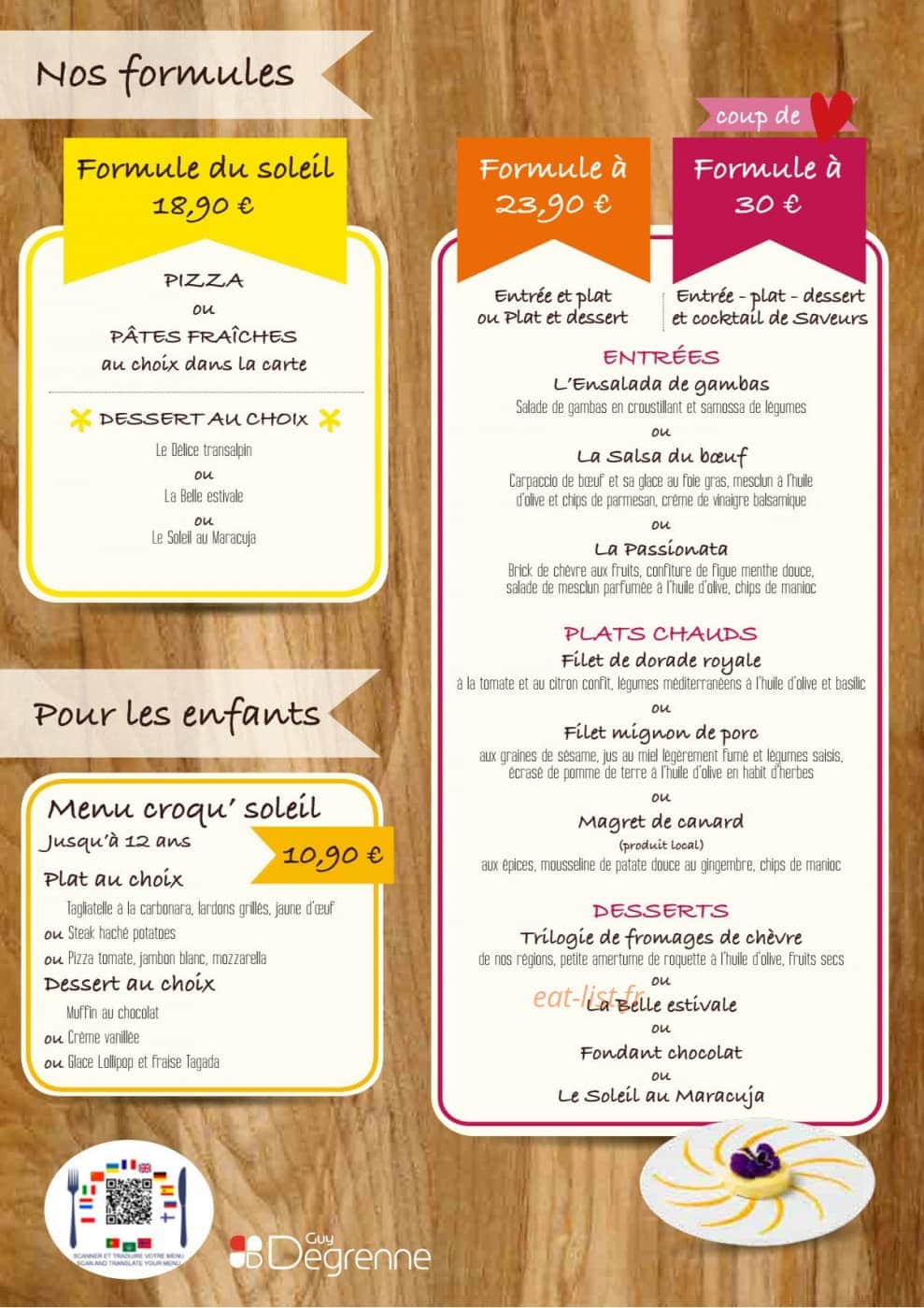 Saveurs Du Soleil — carte page 2