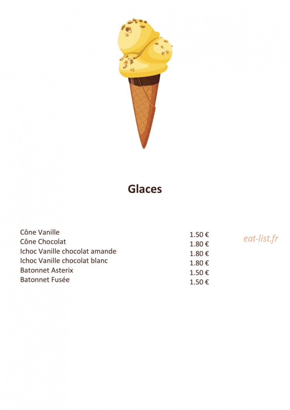 Friterie des chalets — carte page 2