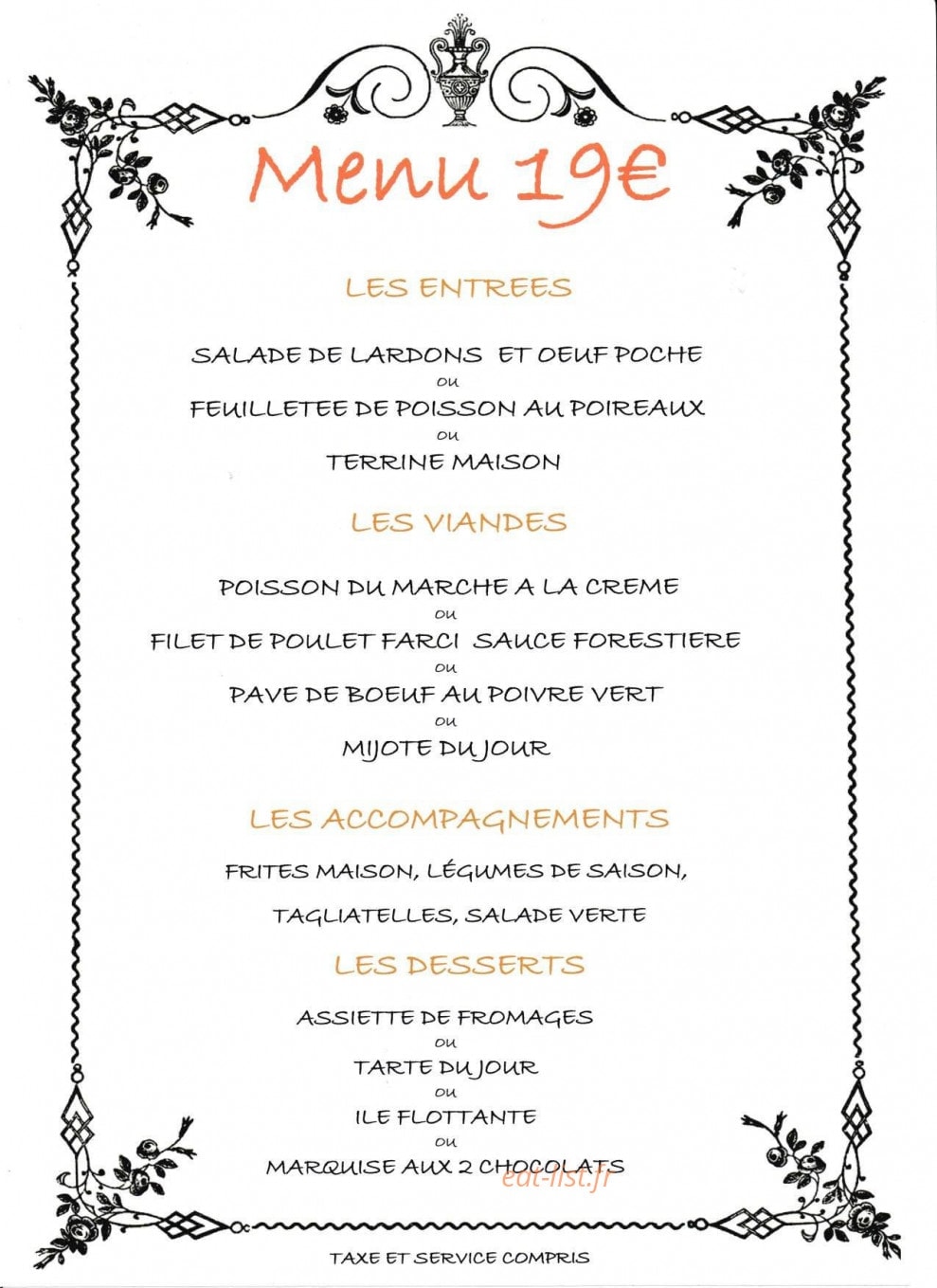 Auberge De La Clouère — carte page 3