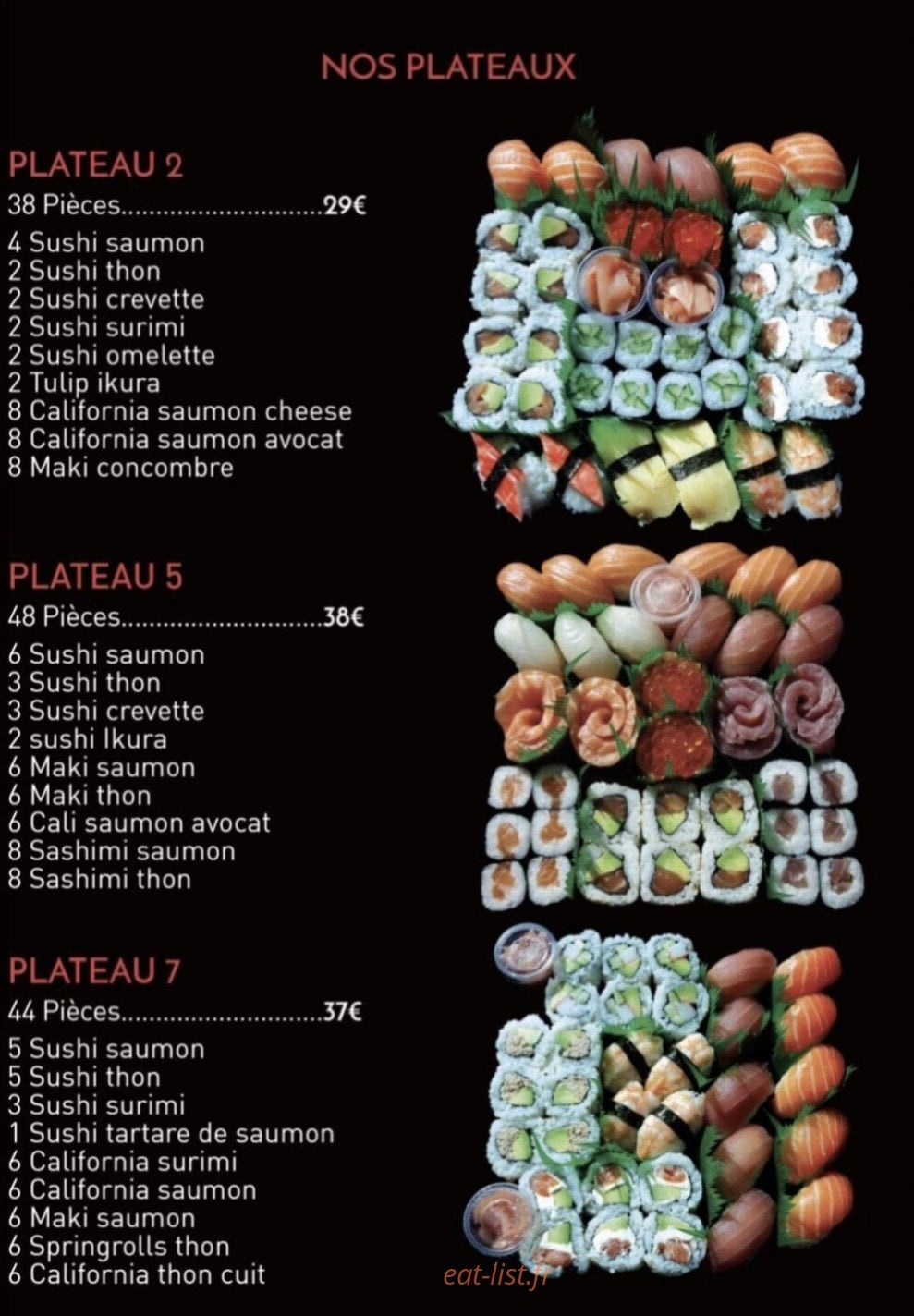 Japan Sushi — carte page 4