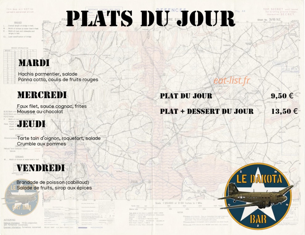 Le Dakota — carte page 1