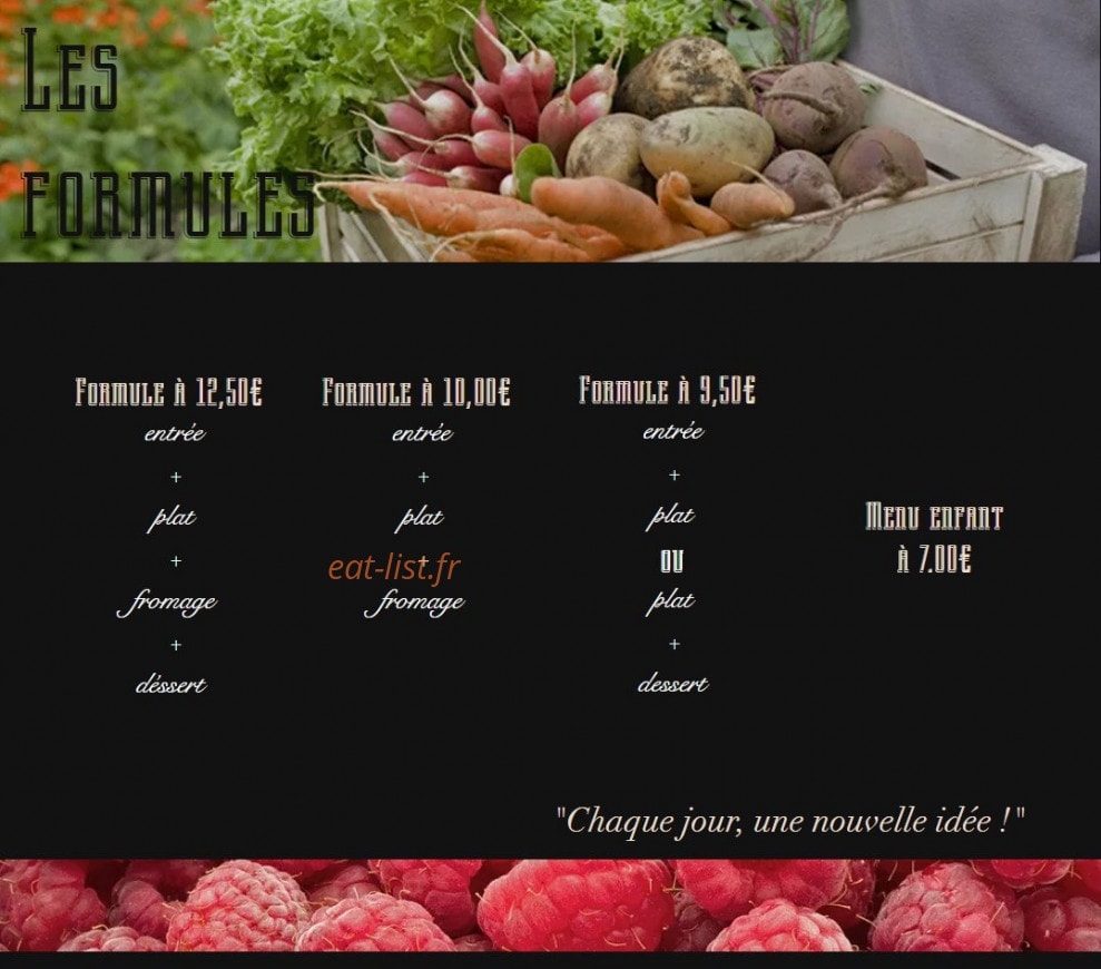 Le Jimmy's — carte page 1