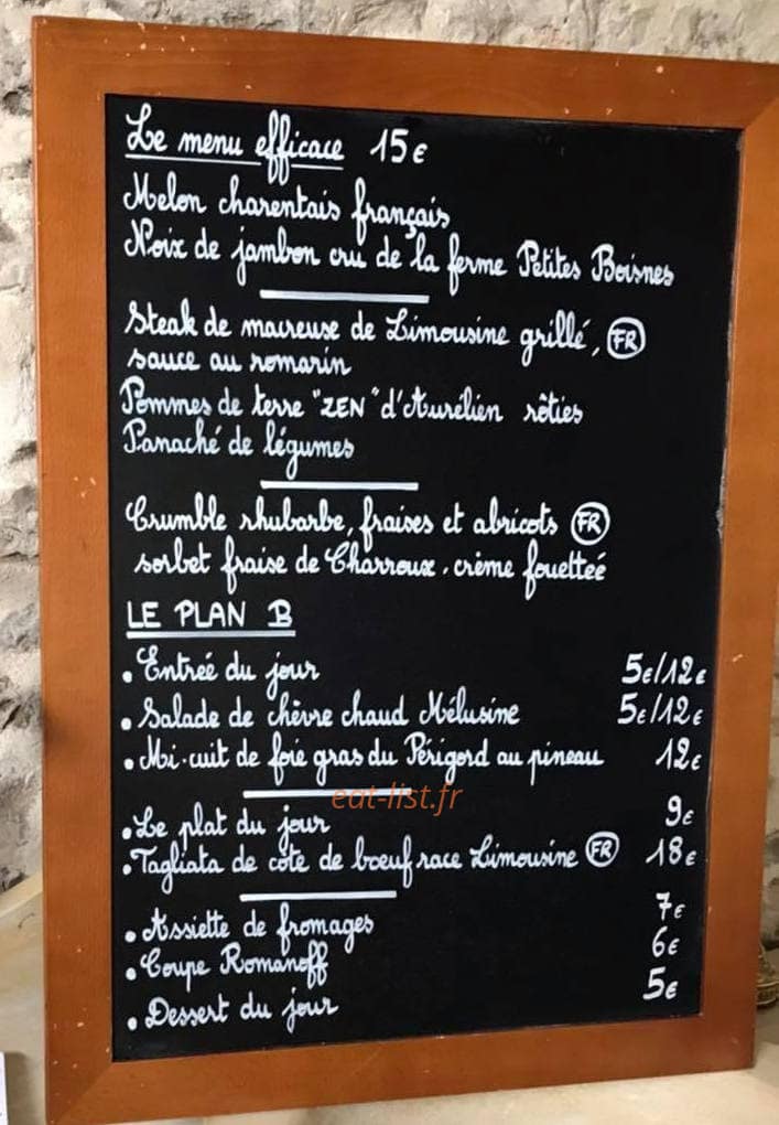 Restaurant les drôles — carte page 1