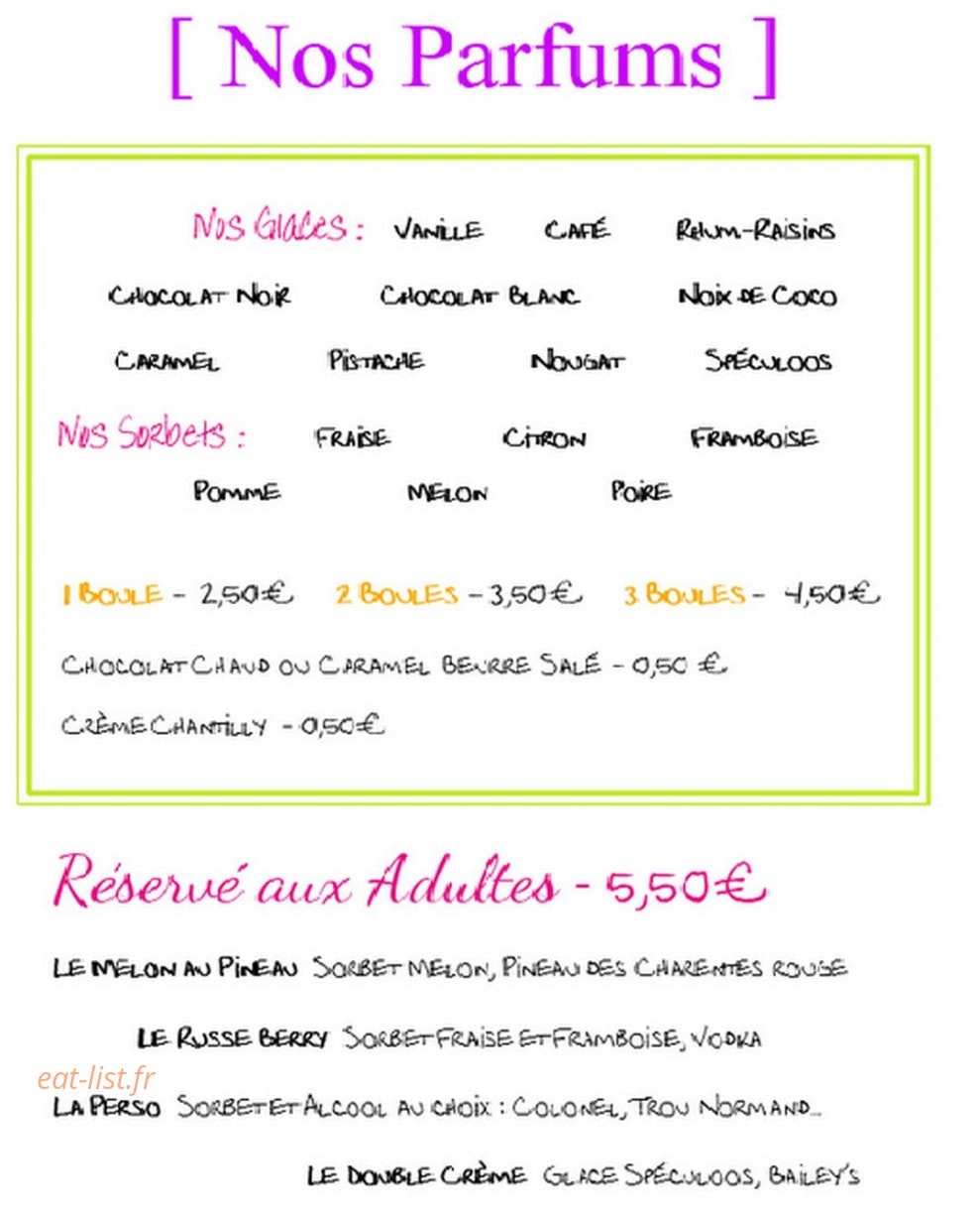 Le bar a crepe — carte page 4