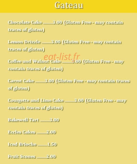 Café Noir — carte page 1