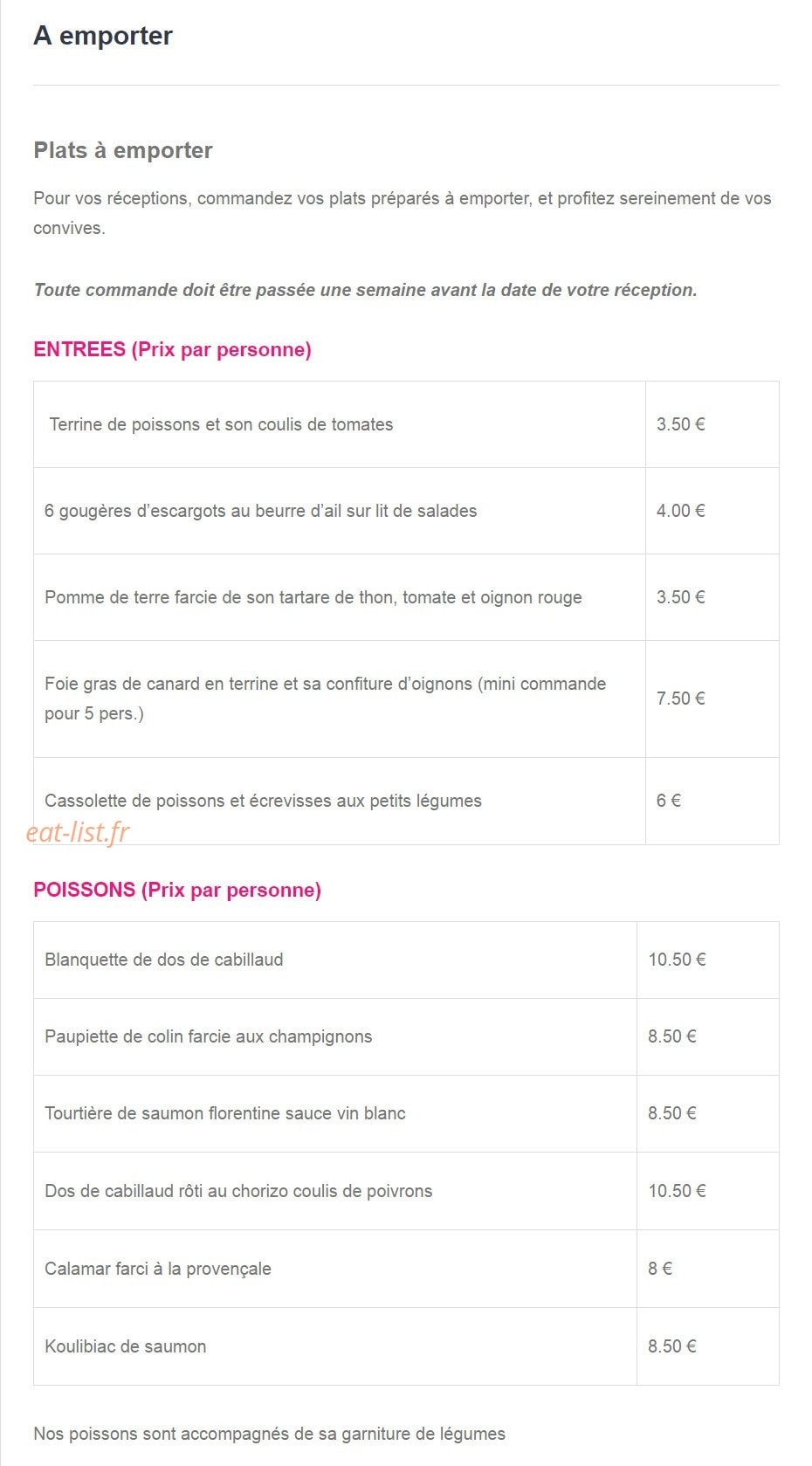 Chez Lui — carte page 2