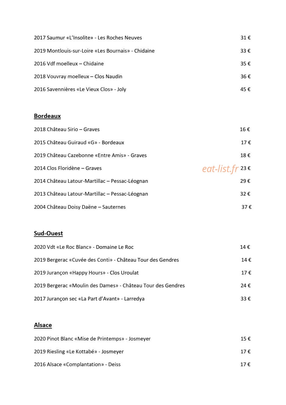Le Comme chez Soi — carte page 5