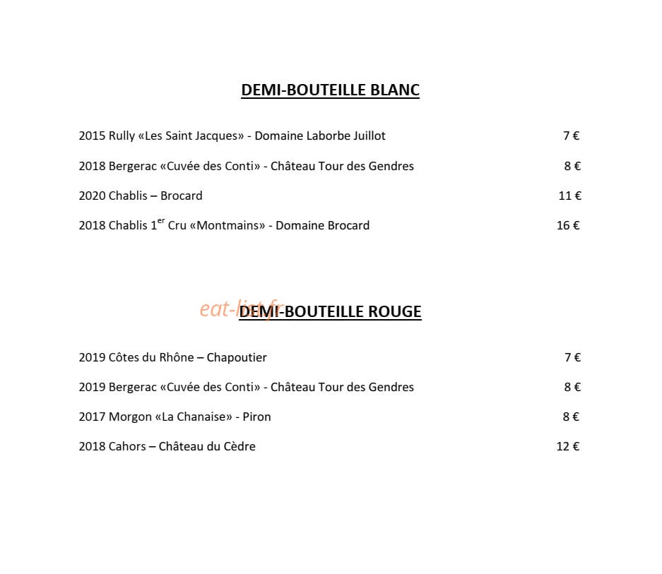 Le Comme chez Soi — carte page 10