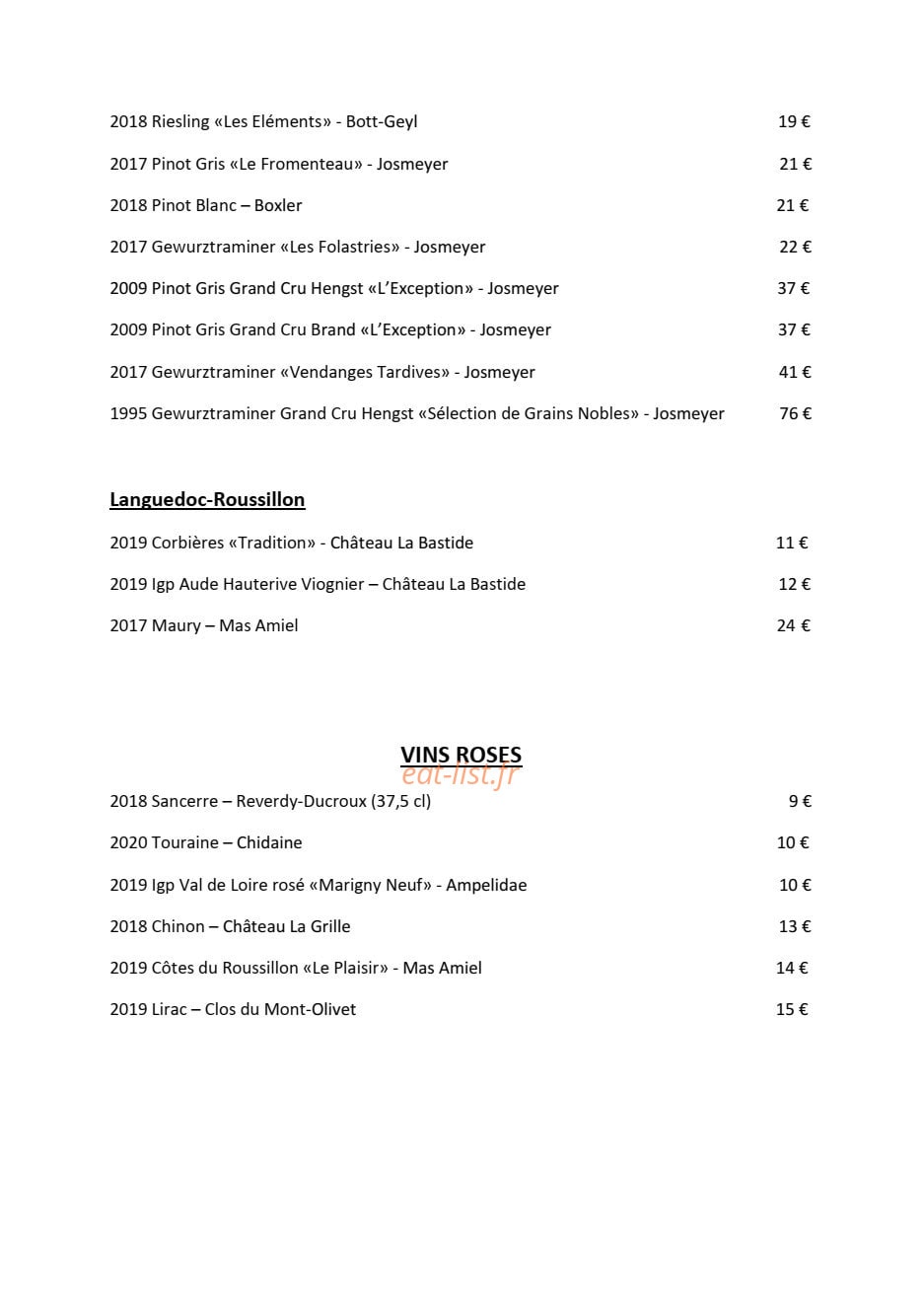 Le Comme chez Soi — carte page 6