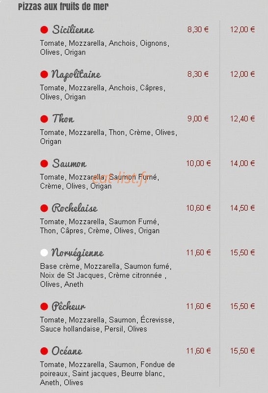 Allo Pizza — carte page 4