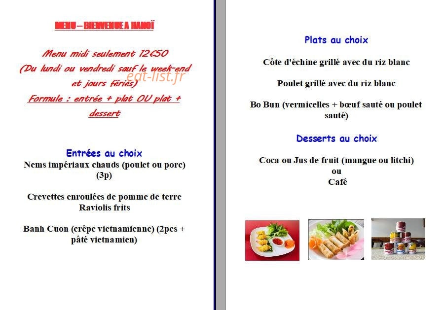 Bienvenue à Hanoï — carte page 1