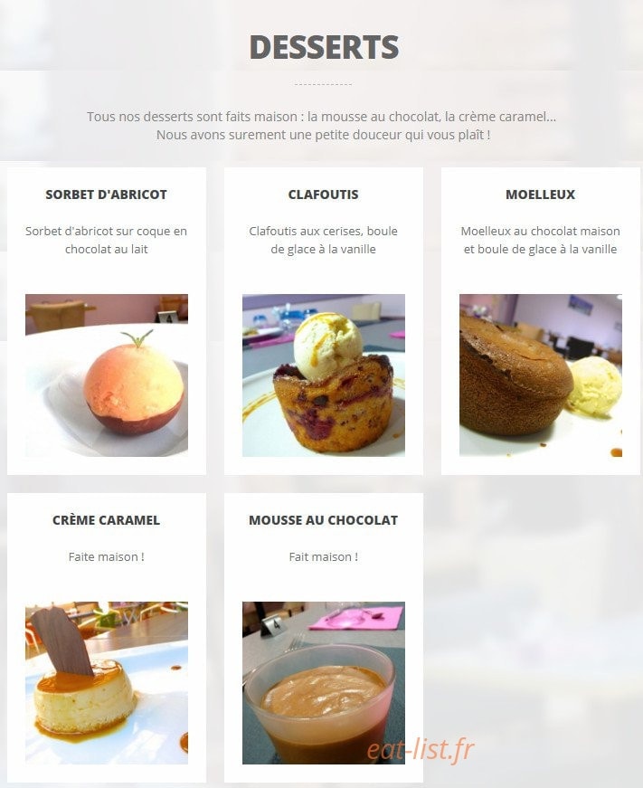Le petit gourmet — carte page 2