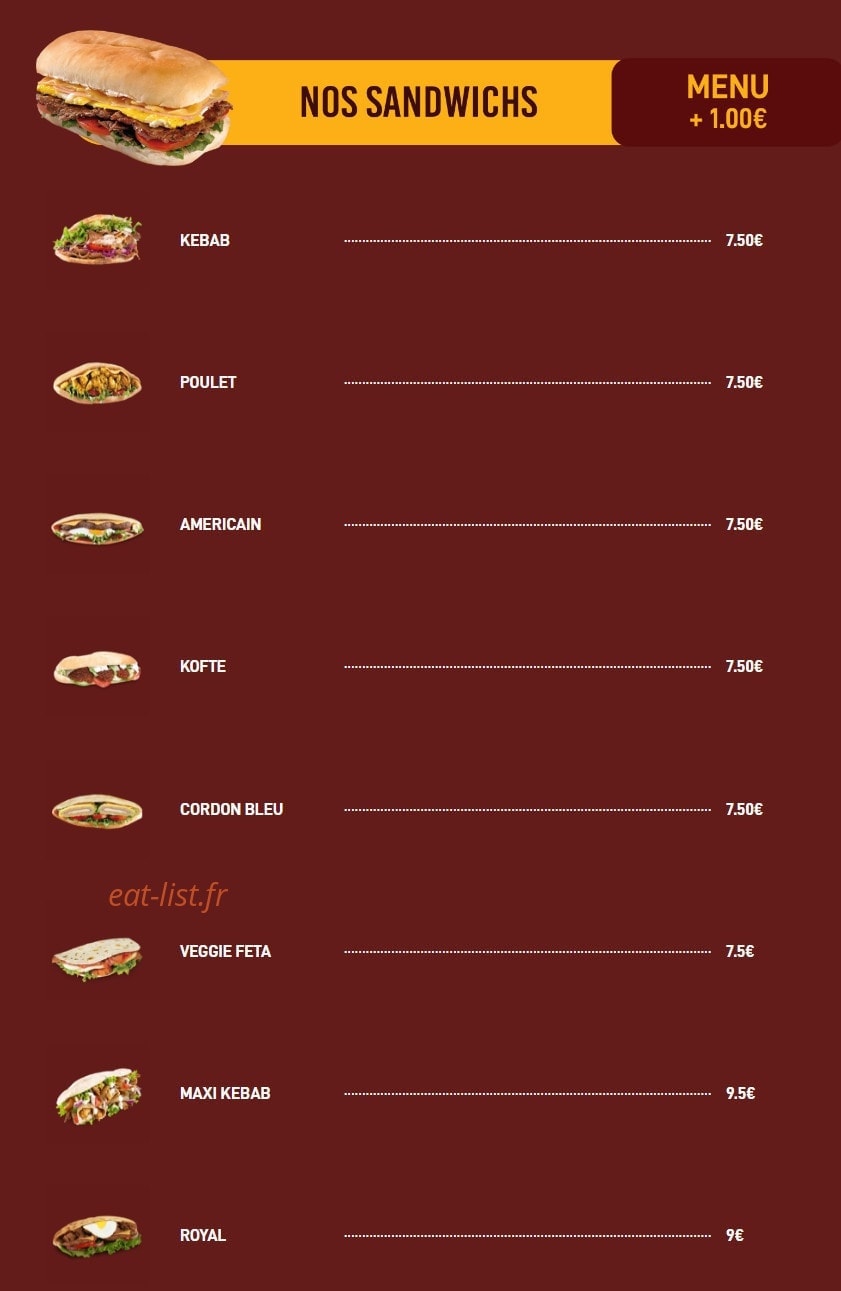 Naan Kebab — carte page 3