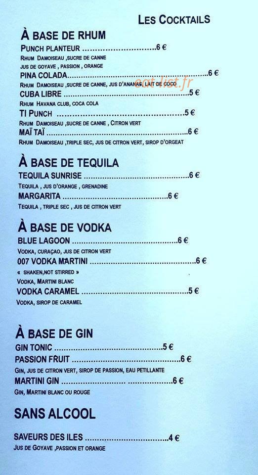 Chez fred — carte page 2