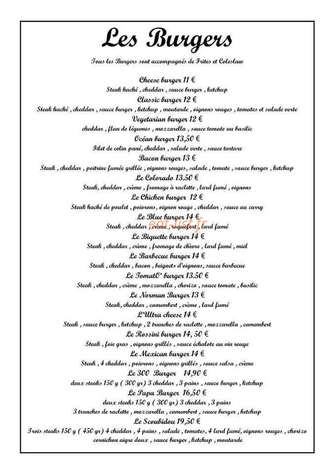 Chez fred — carte page 1