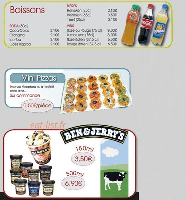 Allo Pizz' — carte page 10