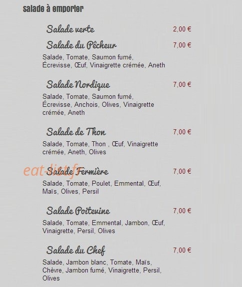 Allo Pizz' — carte page 8