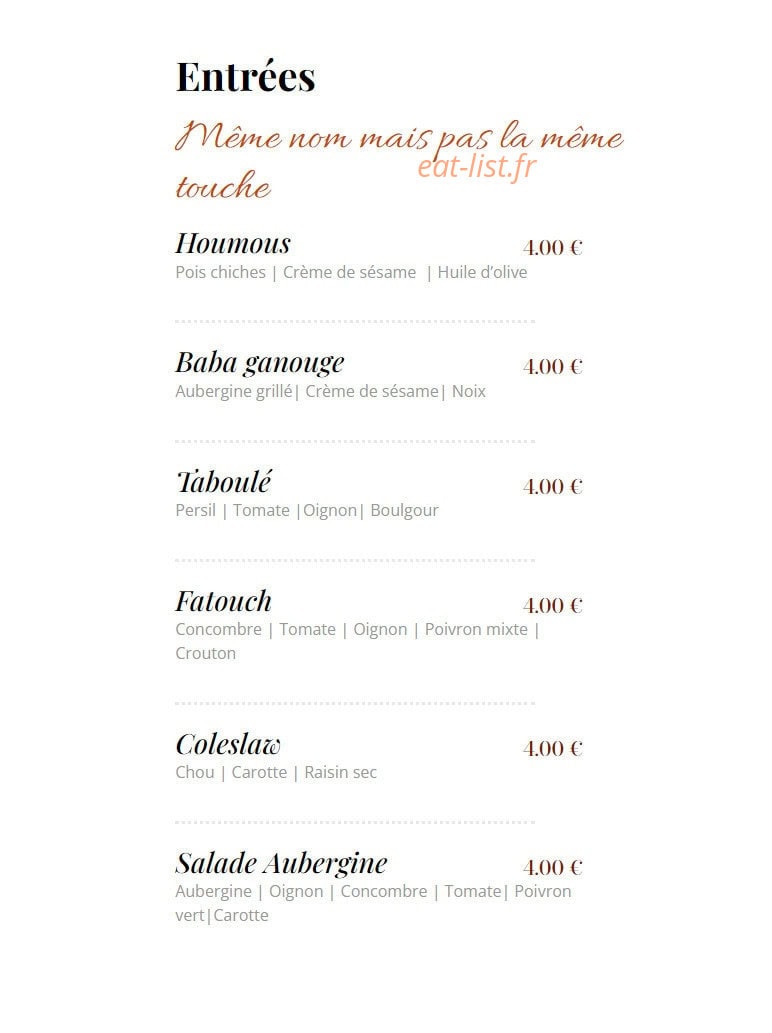 Crispy — carte page 1