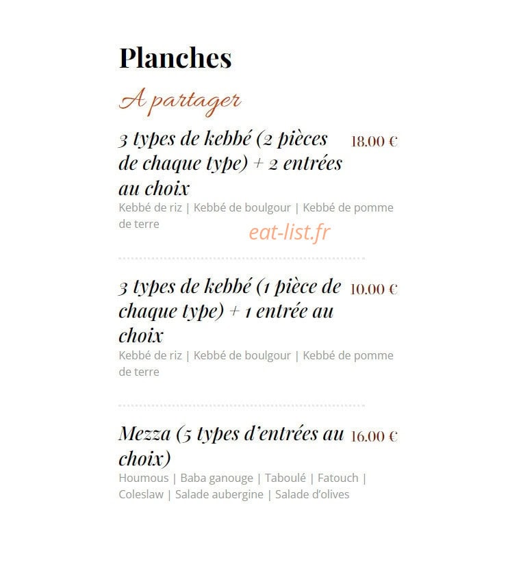 Crispy — carte page 2