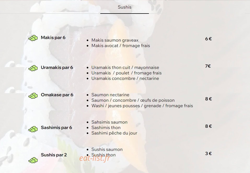 Natsukaya — carte page 3