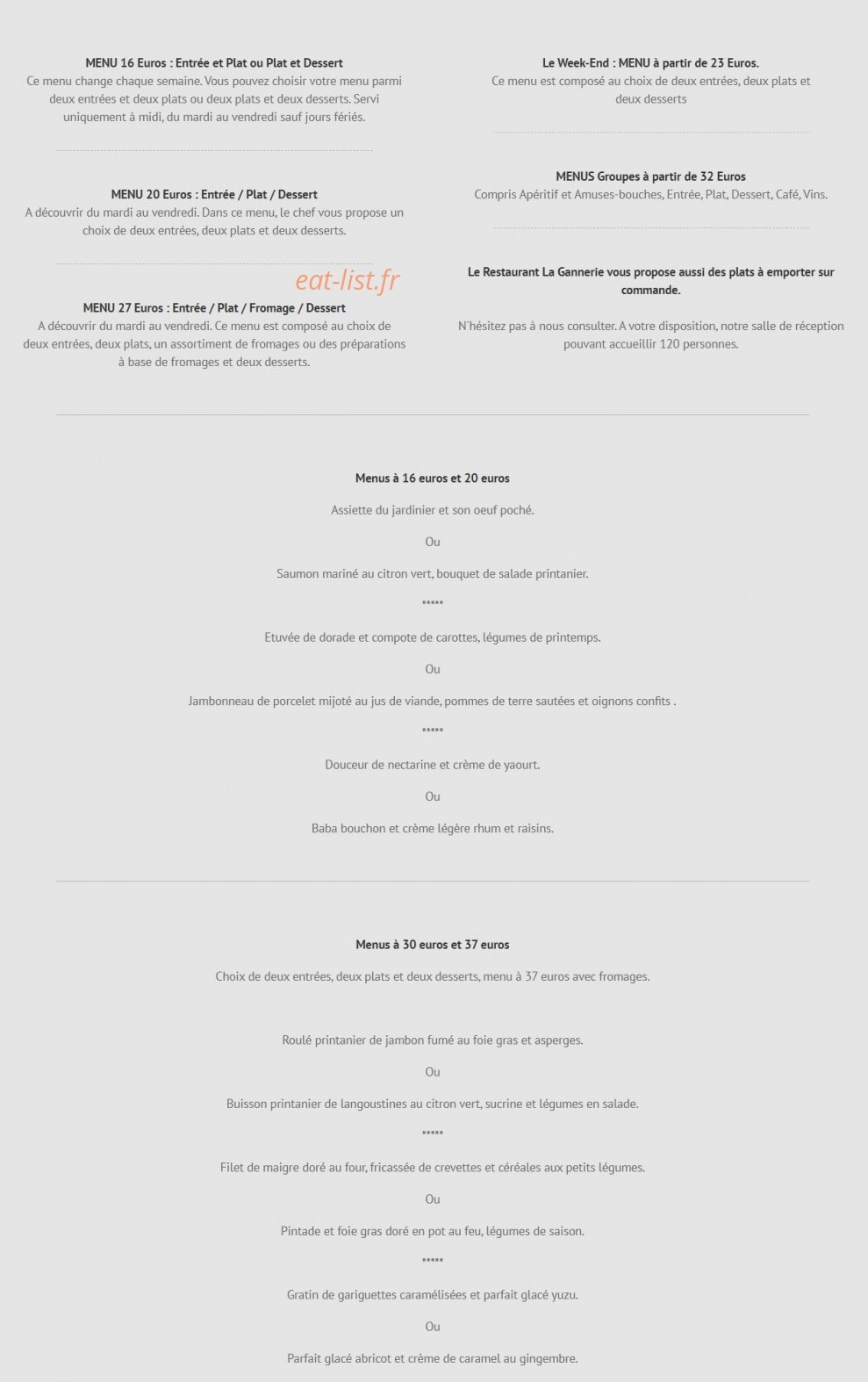 La Gannerie — carte page 1
