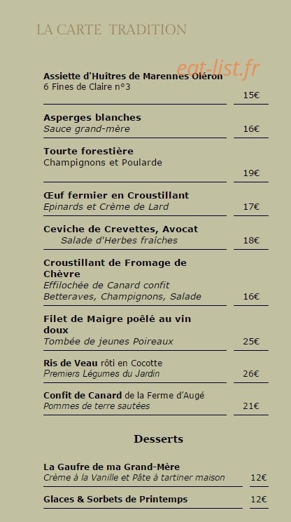 La Cédraie — carte page 1