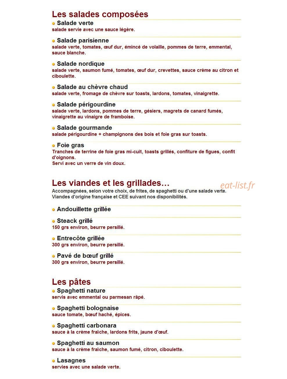 Le Sainte Catherine — carte page 2