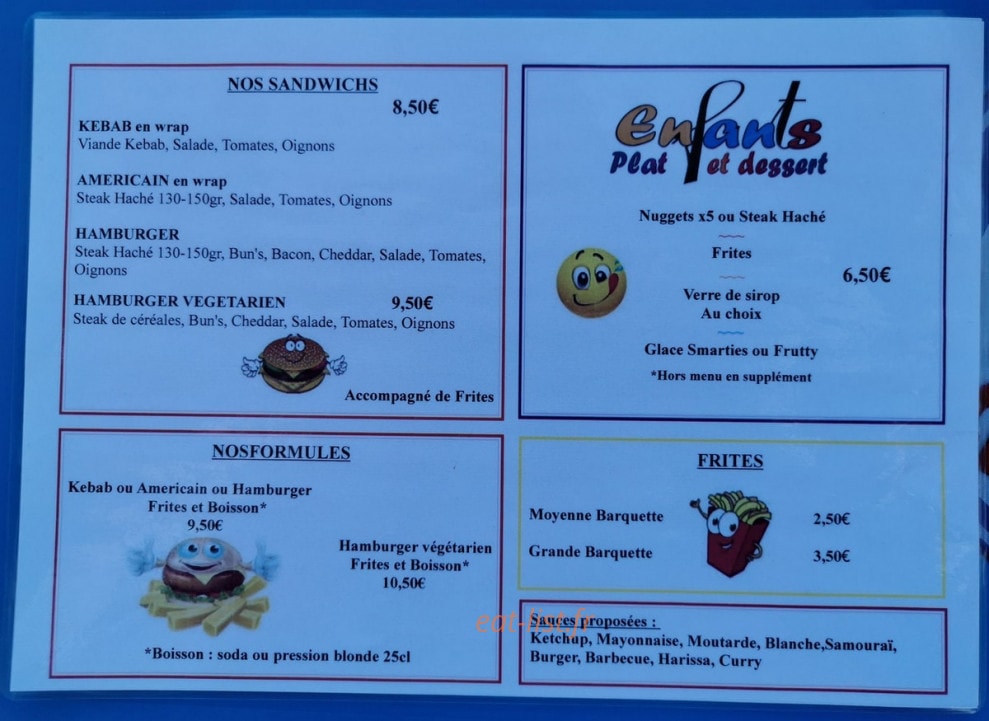 Le Cafi des amis — carte page 4