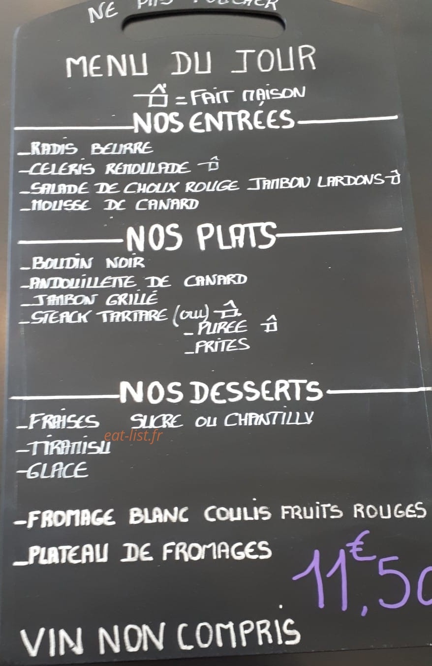 Café de la Poste — carte page 1