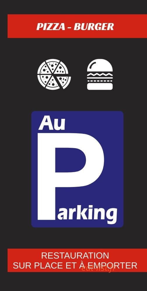 Au Parking Pizza Burger — carte page 1