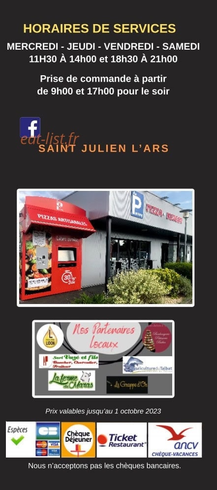 Au Parking Pizza Burger — carte page 6