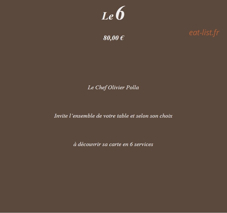 Amphitryon — carte page 6