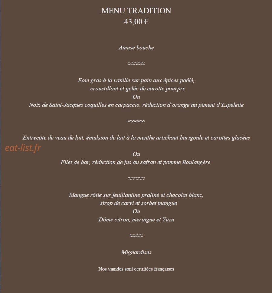 Amphitryon — carte page 5