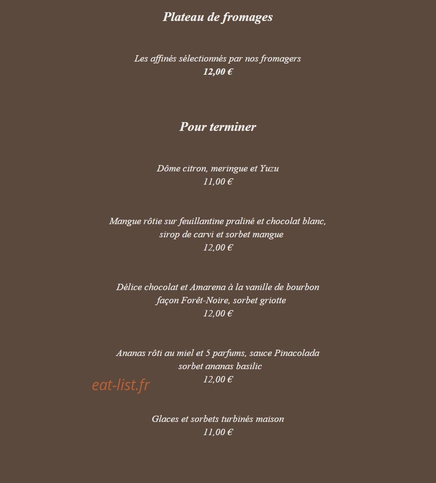 Amphitryon — carte page 3