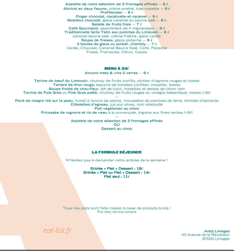 Antiq — carte page 2