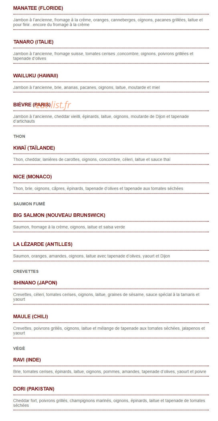 Bistrot de la Cité — carte page 5