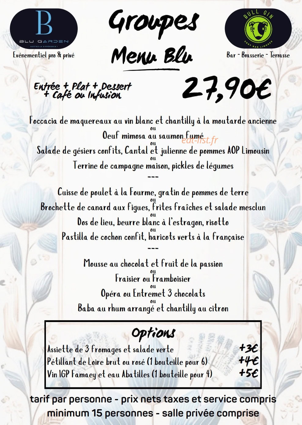 Blu Garden — carte page 2