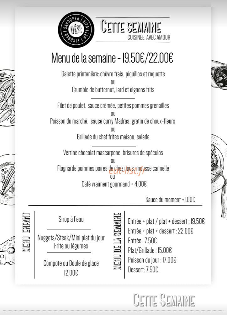 Déguste — carte page 1
