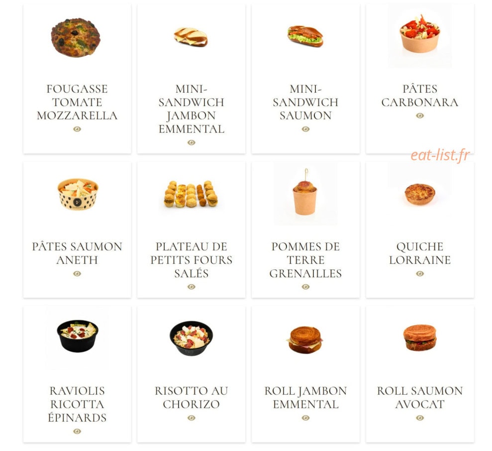 Carte et menu de Feuillette à Limoges — Les gammes de produits adaptés a vos envies suite